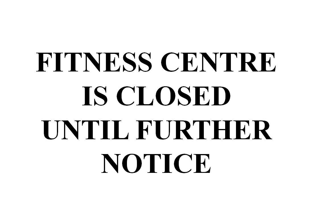 fitness closed